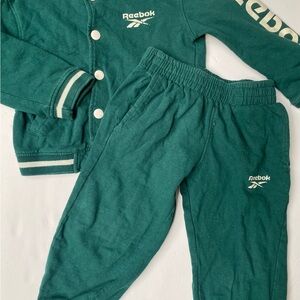 Reebok Kids Dark Teal Jogger Sweatpants - Green Athletic Bottoms